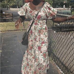 Anthropologie Somerset Maxi dress! With puffed sleeves